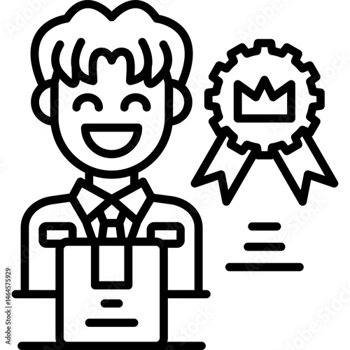 Certificate Icon Vector Element