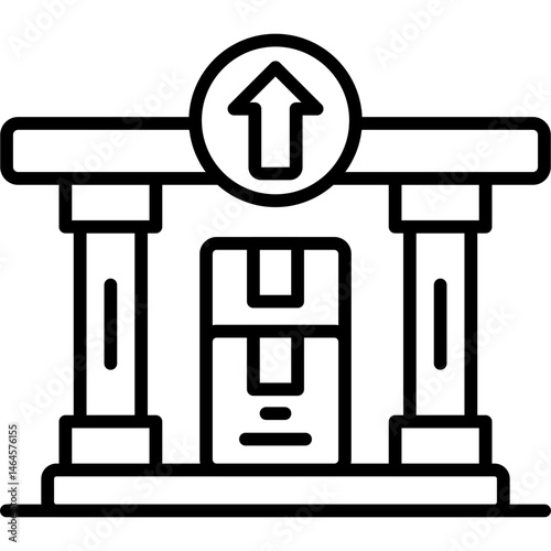 Warehouse Icon Vector Element
