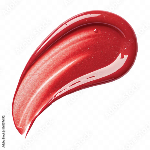 smooth glossy lipstick or paint swatch in different colour style  isolated on transparent background