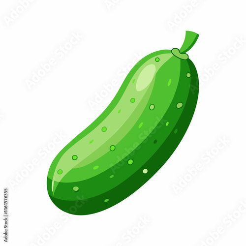 Vibrant Green Cucumber.  Fresh.  Healthy Vegetable