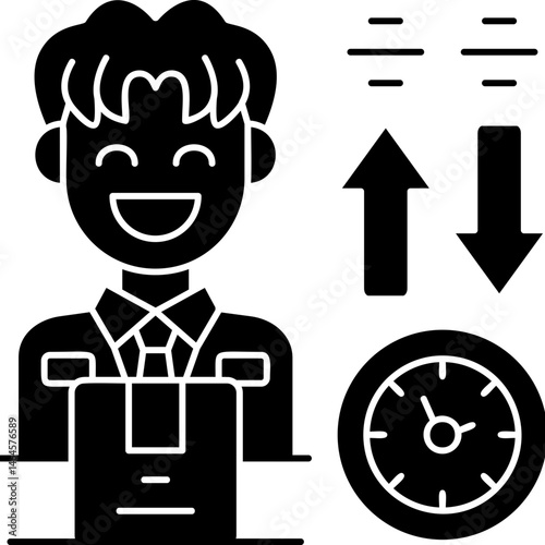 Delivery Time Icon Vector Element
