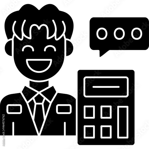Delivery Manager Icon Vector Element