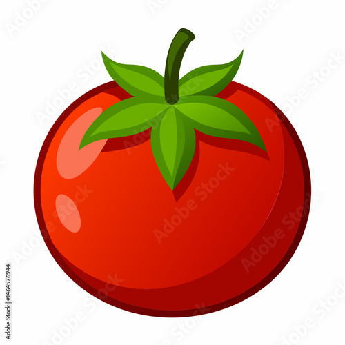 Vibrant Red Tomato.  A Close.Up View of a Juicy.  Ripe Tomato