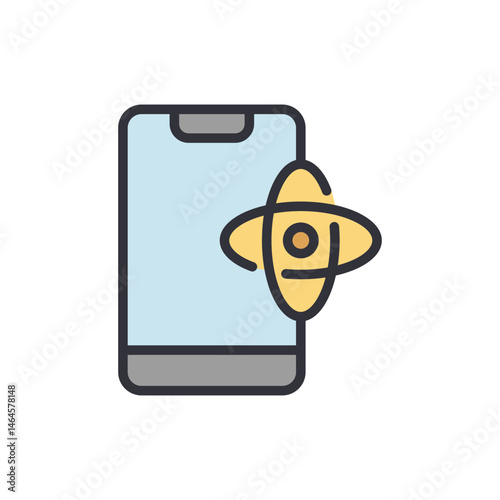 Smartphone application icon showcasing scientific data processing capabilities