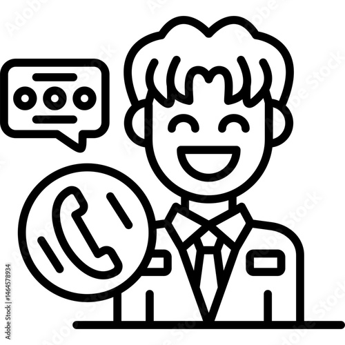 Phone Call Icon Vector Element
