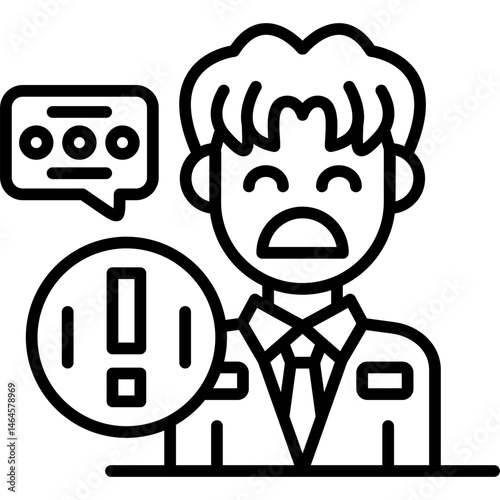 Complaint Icon Vector Element