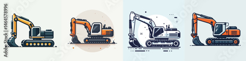 Excavator vector for project purposes