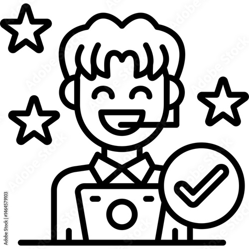 Customer Icon Vector Element