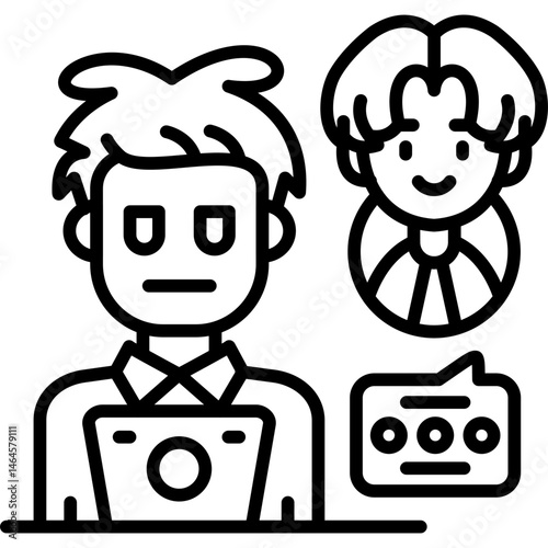 Talk Icon Vector Element