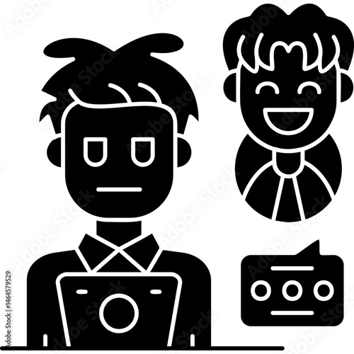 Customer Service Icon Vector Element
