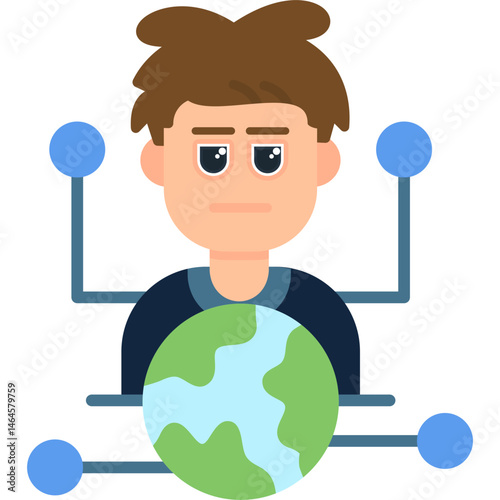 Outsourcing Icon Vector Element