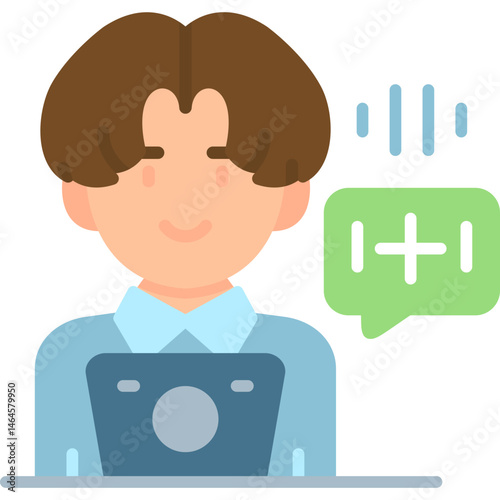 Positive Attitude Icon Vector Element
