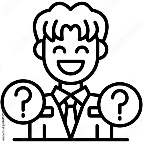 Anonymity Icon Vector Element