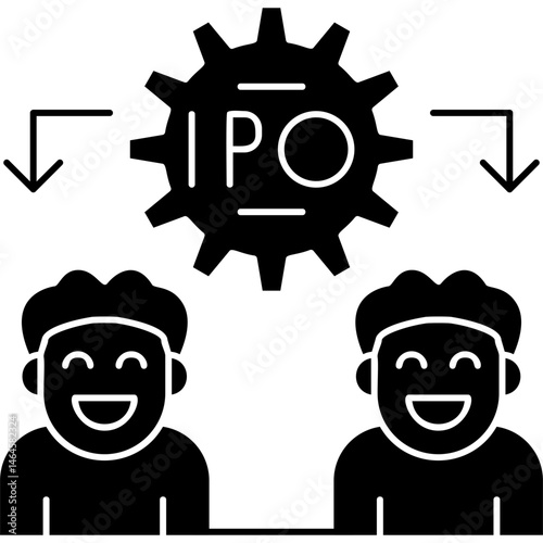 Ipo Icon Vector Element