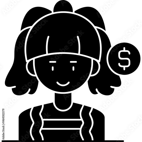 Businesswoman Icon Vector Element