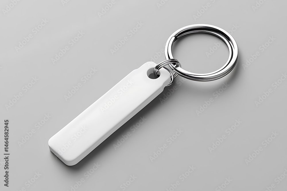 Blank White Keyring Mockup Perfect for Branding Design Blank White Keyring Mockup Perfect for Branding Design