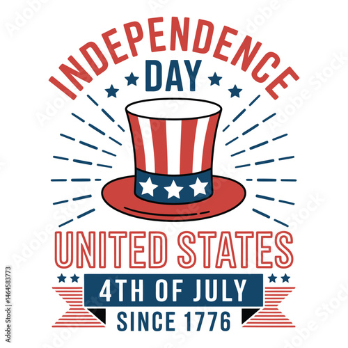 Independence Day T-Shirt Design vector, 4th July America T-Shirt Design