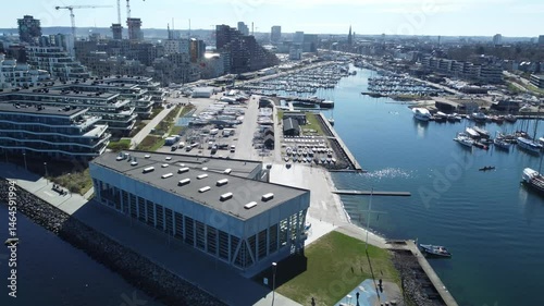 Aarhus marina and sailsport area contain several pleasure craft sailing areas
