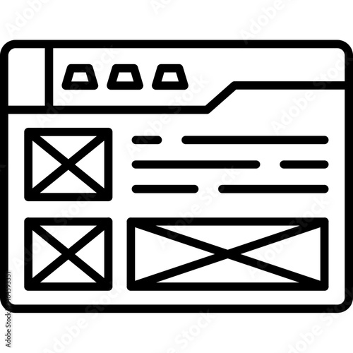 Website Wireframe Icon