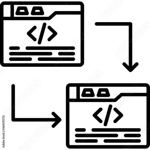 Code Refactoring Icon