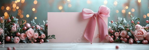 envelope with bow birthday gift