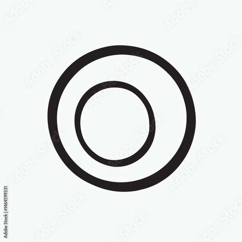 vector illustration of a circle icon
