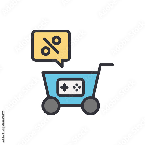 Online Game Store Promotion with Shopping Cart Featuring Percentage Discount