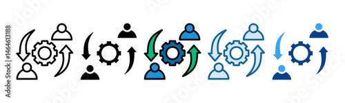 Change Management Icon Set Multiple Style Collection