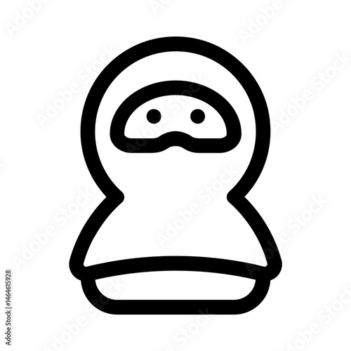 abaya icon with line style, perfect for user interface projects