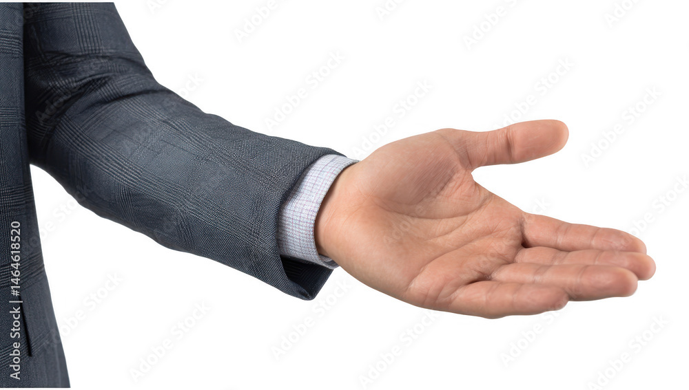 Blank businessman hand png in 3d transparent for product presentation. Blank businessman hand png in 3d transparent for product presentation.