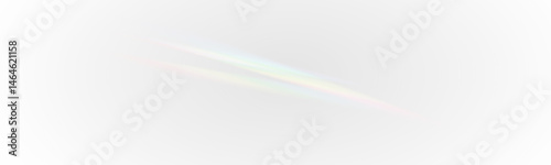 Intense crystal light flare PNG with rainbow streaks