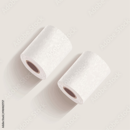 Vector illustration of orthopedic plaster bandage rolls used for casts and fracture treatment, ideal for medical packaging, clinic infographics, and healthcare UI design