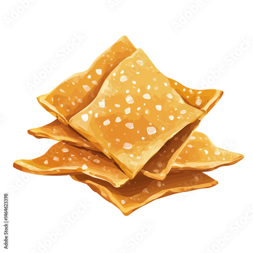 2D flat vector illustration of Brittle, isolated on a white background.