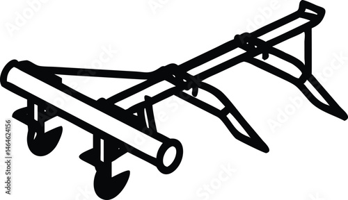 Chisel Plow for Efficient Soil Tillage and Agricultural Land Preparation