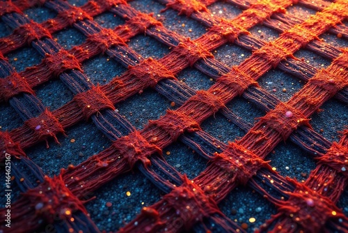 Intricate woven textile, complex geometric design, fabric, art, ethnic