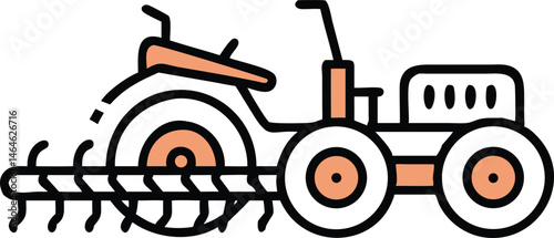 Cultivator Tractor for Efficient Soil Preparation and Modern Agricultural Farming