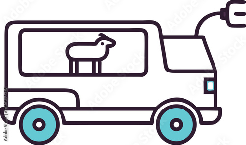 Electric Cattle Prod Vehicle for Efficient Livestock Handling and Animal Management
