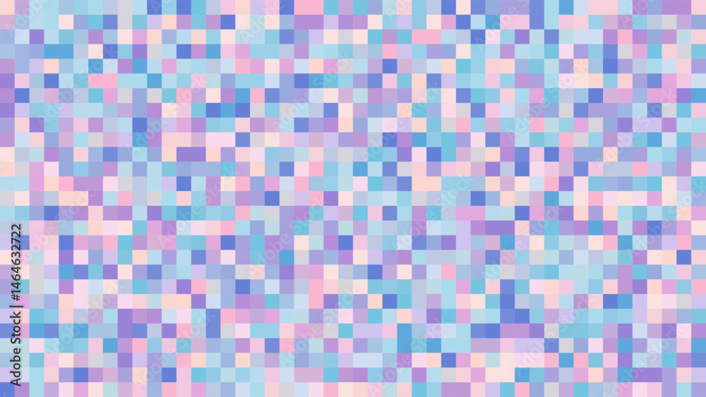 ABSTRACT RANDOM SQUARE PATTERN PIXEL BACKGROUND FLAT PASTEL COLORFUL SHAPES DESIGN VECTOR TEMPLATE FOR WALLPAPER, COVER DESIGN