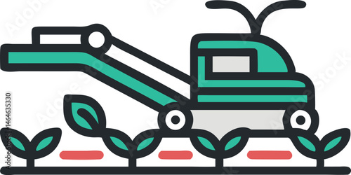 Modern Tea Harvester Machine for Efficient Leaf Picking in Tea Plantations