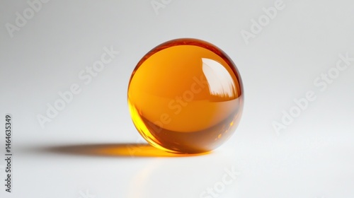 Obraz na płótnie Amber Sphere: A Study in Light and Form w salonie