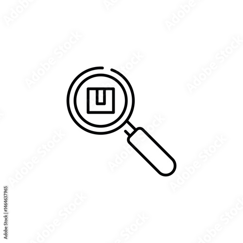 Package tracking icon. Simple package tracking icon for social media, app and web design. Vector illustration.