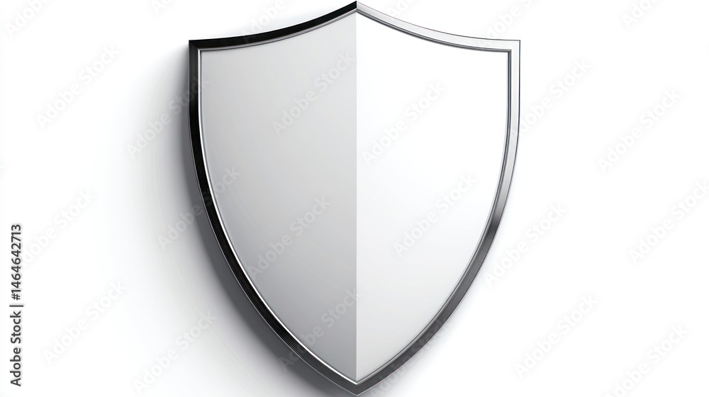 Metallic shield security safety protection symbol graphic icon Metallic shield security safety protection symbol graphic icon
