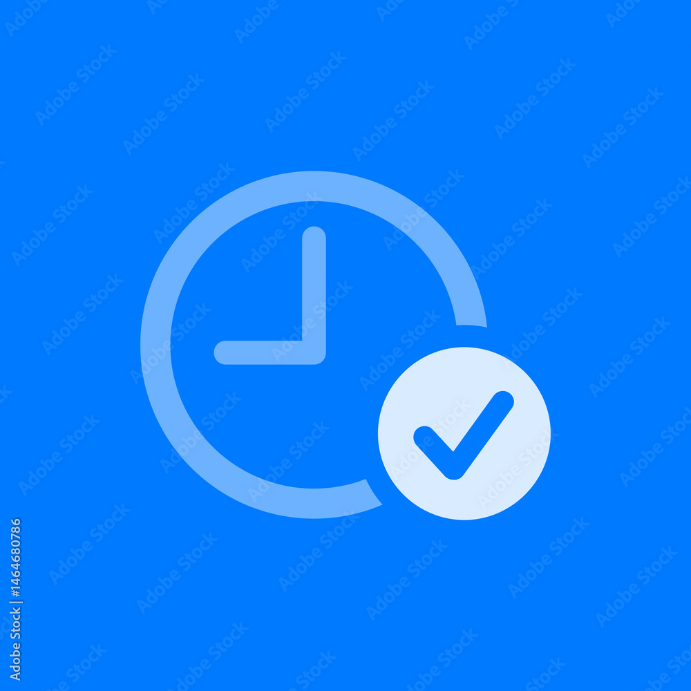 Clock Checkmark Badge Clock Checkmark Badge