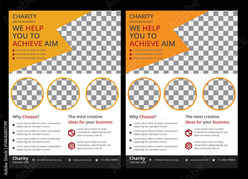 Charity Flyer it color is orange sizr is A4  Charity flyer design Charity organization, nonprofit, go, donation, fundraising, commonality, flyer design and social banner Poster template  Charity flyer