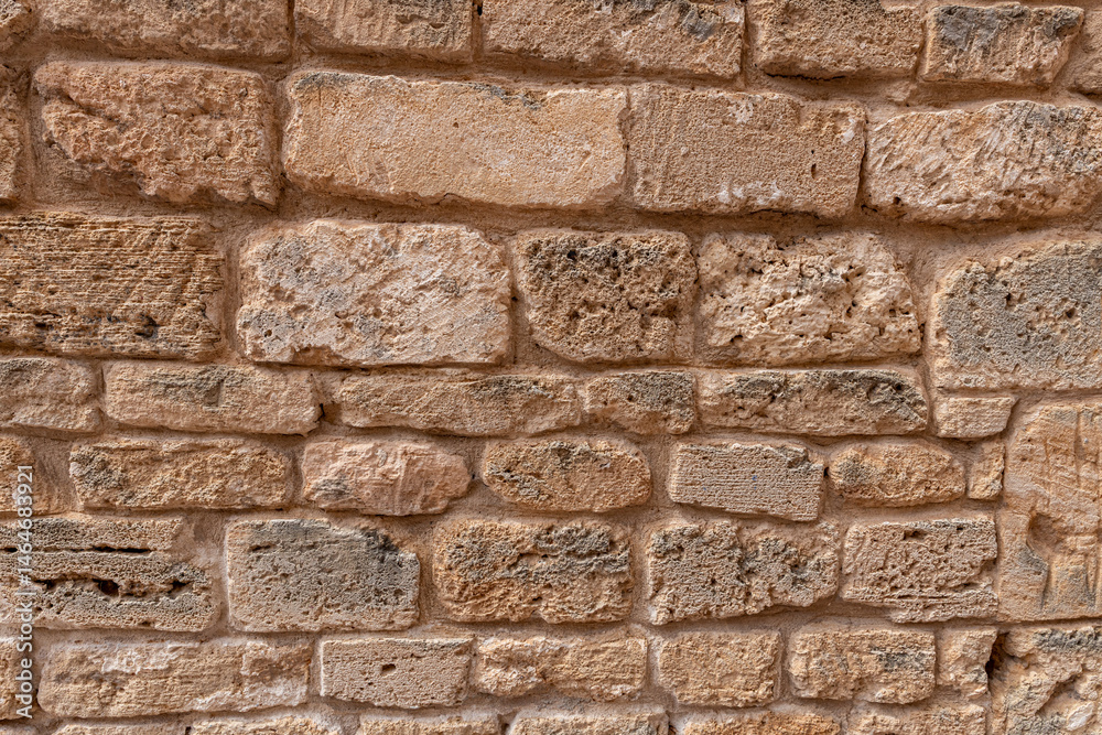Fototapeta premium Fragment of the ancient stone fortress wall