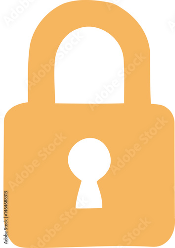 golden lock icon element, including classic padlocks, heart-shaped locks, and locks integrated with shields. 