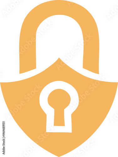 golden lock icon element, including classic padlocks, heart-shaped locks, and locks integrated with shields. 