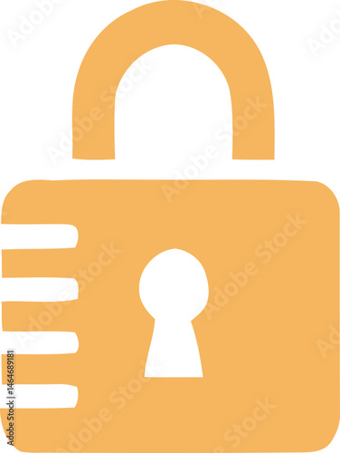 golden lock icon element, including classic padlocks, heart-shaped locks, and locks integrated with shields. 
