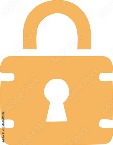 golden lock icon element, including classic padlocks, heart-shaped locks, and locks integrated with shields. 
