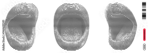 Engraved abstract forms showcasing intricate line work and geometric patterns in a captivating artistic display